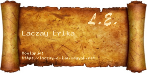 Laczay Erika névjegykártya